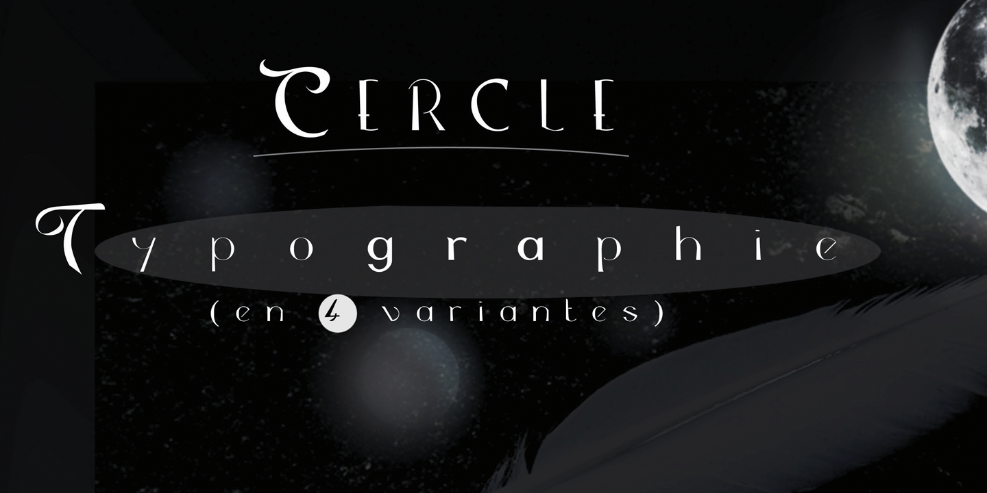 Typographie Cercle