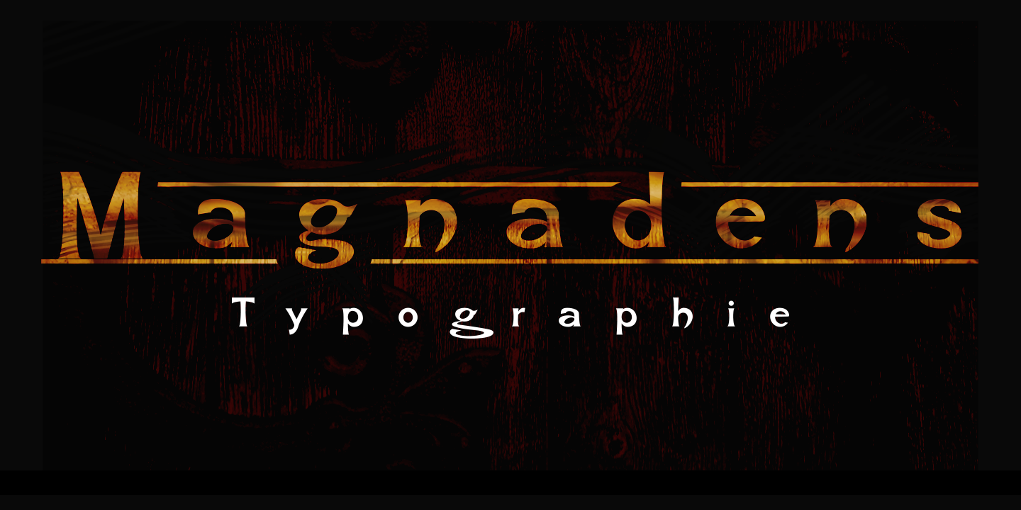 Typographie Magnadens