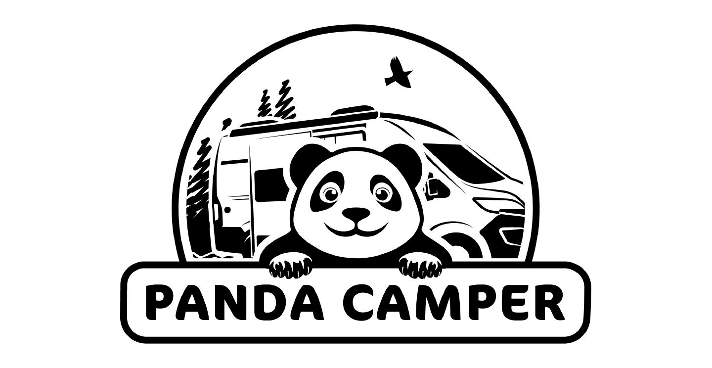 Logo Panda Camper, pour pour un site de location d'un camping-cars en Allemagne